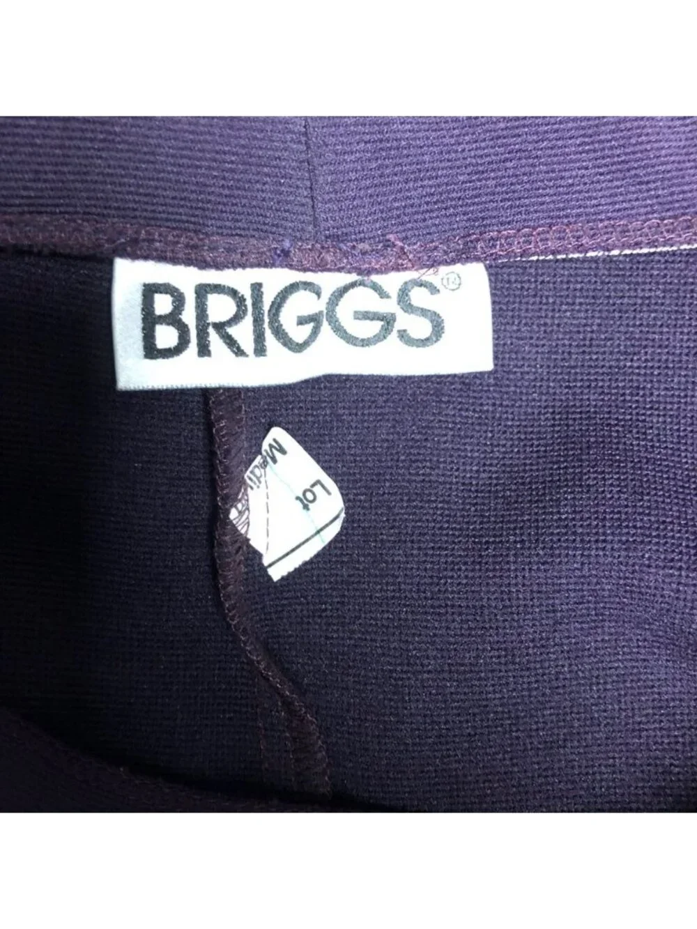 Briggs Midi Skirt Womens Size Medium Plum Elastic Waist Stretchy Office Evening